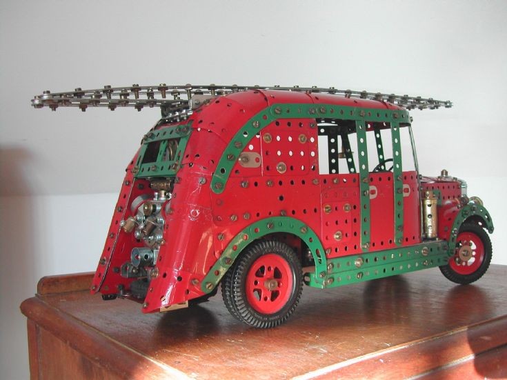 Merryweather Limousine fire engine in Meccano (rear view)