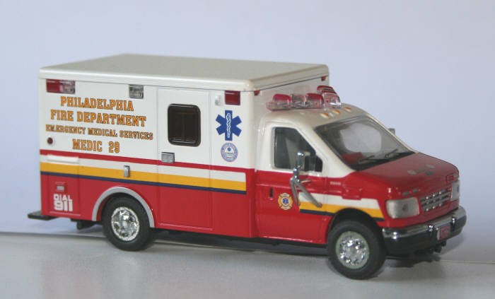 Code 3 1/64 Ford E350 Philadelphia FD