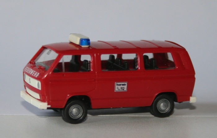 This model of a Volkswagen Transporter T3 personnel carrier was made by Roco