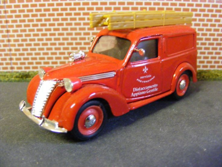 Brumm produced this fine 143rd scale modle of a Fiat 1100E Support Van