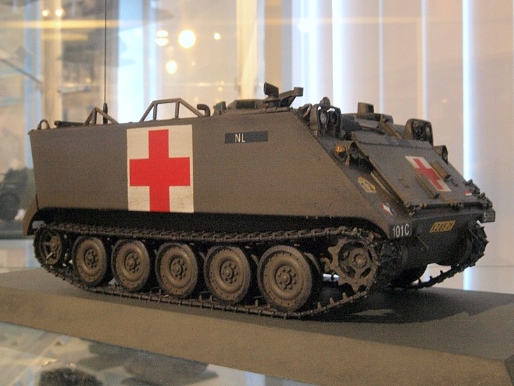 Red Cross armoured vehicle