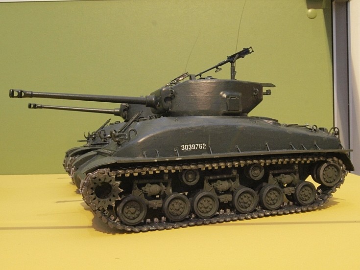 2 Sherman tanks