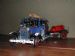 Taxicab towing trailer pump in Meccano