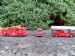 A collection of toy fire appliances